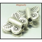 3x Thai Jewelry Supplies Beads Butterfly Hill Tribe Silver [KB064]