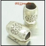 10x Tube Beads Hill Tribe Silver Jewelry Supplies Wholesale [KB057]