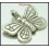 3x Karen Hill Tribe Silver Butterfly Charms Jewelry Supplies [KC059]
