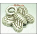 5x Butterfly Karen Hill Tribe Silver Charms Jewelry Supplies [KC079]