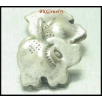 3x Thai Elephant Hill Tribe Silver Charms Jewelry Supplies [KC024]