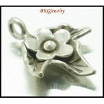 3x Wholesale Hill Tribe Silver Flower Charms Jewelry Supplies [KC049]