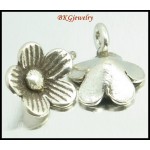 5x Jewelry Supplies Wholesale Hill Tribe Silver Charms Flower [KC067]