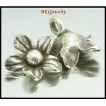 5x Flower Hill Tribe Silver Charms Jewelry Supplies Wholesale [KC068]