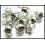 2x Jewelry Supplies Hill Tribe Silver Flower Charms Wholesale [KC069]