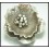 1x Large Flower Pendant Hill Tribe Silver Jewelry Supplies [KC011]