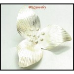 1x Jewelry Findings Wholesale Hill Tribe Silver Pendant Flower [KC030]