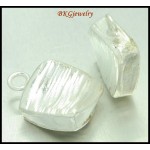 1x Wholesale Hill Tribe Silver Square Pendant Jewelry Findings [KC006]