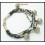 Jewelry Bracelet Hill Tribe Silver Handmade Waxed Cotton Cord [KH028]
