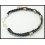 Waxed Cotton Cord Bracelet Handcrafted Bead Hill Tribe Silver [KH031]