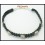 Waxed Cotton Cord Bracelet Handcrafted Bead Hill Tribe Silver [KH031]