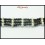 Waxed Cotton Cord Bracelet Handmade Bead Hill Tribe Silver [KH032]