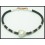 Waxed Cotton Cord Bracelet Heart Bead Hill Tribe Silver [KH034]