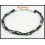 Hill Tribe Silver Bead Waxed Cotton Cord Handmade Bracelet [KH142]