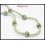 Handmade Hill Tribe Silver Bead Bracelet Waxed Cotton Cord [KH143]