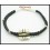 Hill Tribe Silver Waxed Cotton Cord Jewelry Handmade Bracelet [KH147]