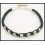 Waxed Cotton Cord Hill Tribe Silver Bracelet Jewelry Handmade [KH156]