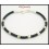 Waxed Cotton Cord Hill Tribe Silver Bracelet Handcrafted Bead [KH161]