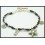 Waxed Cotton Cord Bracelet Weaving Hill Tribe Silver Charm [KH099]