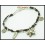 Waxed Cotton Cord Bracelet Weaving Hill Tribe Silver Charm [KH099]