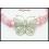 Waxed Cotton Weaving Hill Tribe Silver Butterfly Bracelet [KH035]