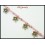 Waxed Cotton Cord Bracelet Hill Tribe Silver Flower Charms [KH101]
