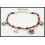 Waxed Cotton Cord Bracelet Handcraft Hill Tribe Silver Charm [KH098]