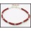 Handcrafted Bead Waxed Cotton Cord Hill Tribe Silver Bracelet [KH149]