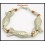 Hill Tribe Silver Fish Waxed Cotton Cord Bracelet Jewelry [KH152]