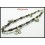 Waxed Cotton Cord Weaving Anklet Hill Tribe Silver Jewelry [KH085]