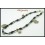 Waxed Cotton Cord Jewelry Weaving Hill Tribe Silver Anklet [KH086]