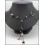 Handmade Waxed Cotton Cord Hill Tribe Silver Bead Necklace [KH173]