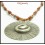Weaving Waxed Cotton Cord Necklace Hill Tribe Silver Pendant [KH113]