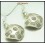 Hill Tribe Silver Earrings Jewelry Dangle Handmade [KH058]