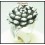 Sterling Silver Electroforming Flower Jewelry Ring [MR132]