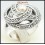 Electroforming Fashion Marcasite 925 Sterling Silver Ring [MR123]