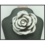Fashion Rose Pendant 925 Sterling Silver Electroform [MP034]