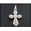 Electroforming Cross Pendant Marcasite Wholesale Sterling Silver [MP042]