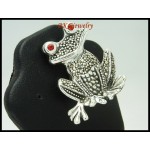 Marcasite Electroforming Fashion Frog Pendant 925 Sterling Silver [MP044]