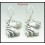 925 Sterling Silver Horse Earrings Fashion Electroform [ME032]