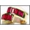 18K Yellow Gold Diamond and Baguette Cut Ruby Ring [RQ0001]
