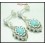 Electroform Semi-Precious Jewelry Sterling Silver Earrings [ME103]