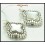 Sterling Silver Wholesale Electroforming Moonstone Earrings [ME144]