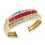 18K Yellow Gold Diamond and Sapphire Ruby Emerald Stacker Ring [RT0003]