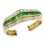 18K Yellow Gold  Emerald Sapphire Ruby and Diamond Stackable Ring [RT0004]