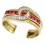 Stacking Rings Diamond and Ruby Emerald Sapphire 18K Yellow Gold [RT0007]