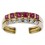 Stackable Rings Emerald Sapphire Ruby and Diamond 18K Yellow Gold [RT0009]