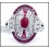 18K White Gold Natural Oval Ruby and Diamond Antique Ring Style [RA0006]