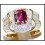 18K Yellow Gold Gorgeous Diamond and Stunning Ruby Ring [RB0020]