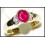 Stunning 18K Yellow Gold Diamond Ruby Solitaire Ring [RS0121]